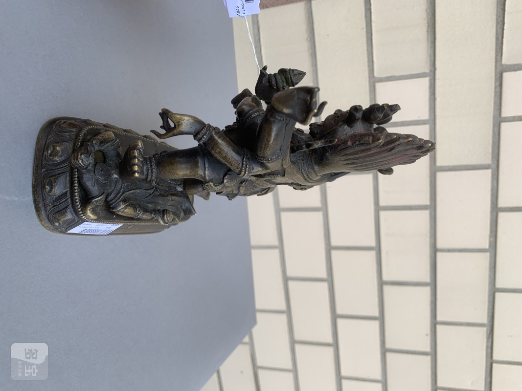 A bronze figure of Sadbhujamahakala - 图7